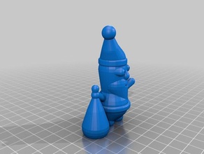 il mio personalizzata di babbo natale foro 2 sculture 3d print model - Mito3D