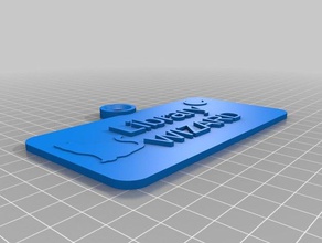 my small nametag cat moon office customized 3d print model - Mito3D