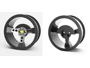 steering wheel flysky fs-gt3c radio transmitter rc vehicles 3d print model - Mito3D