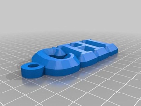 chi organización personalizado 3d print model - Mito3D