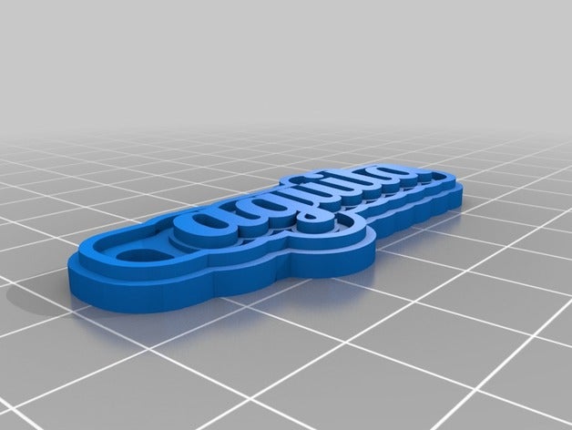 aguila de porte-clés personnalisé 3D print model - Mito3D