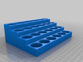 meine angepasste paint bottle-rack Kunst tools 3d print model - Mito3D