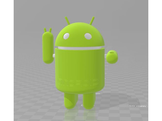 monouso robot di android in versione remix giocattolo gioco accessori regolabile figura 3D print model - Mito3D