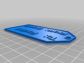 my customized gift label other 3d print model - Mito3D