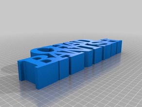 chad etiqueta 2 las esculturas personalizado 3d print model - Mito3D