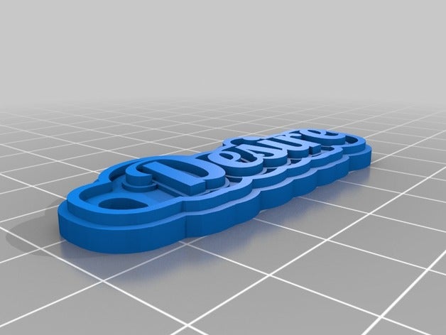 desire keychains customized 3D print model - Mito3D