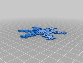 icyandra flocon de neige interactifs art personnalisé 3d print model - Mito3D
