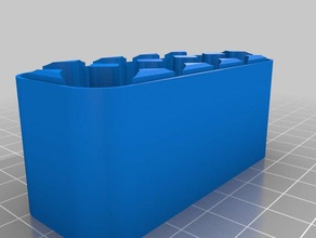 caja de la batería aa 52 los contenedores personalizado 3d print model - Mito3D