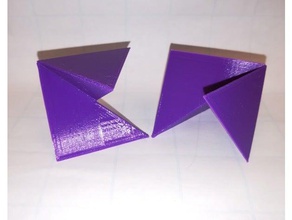 octaèdre régulier de la dissection puzzle platonique solide les mathématiques l'art 3d print model - Mito3D