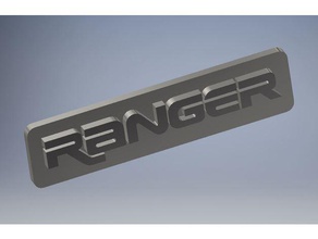 ford ranger logotipo sinais logotipos a indústria automotiva de carro pickup 3d print model - Mito3D