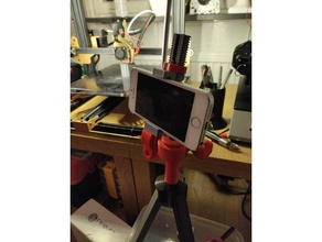 universal phoneholder tripod 3d printing smartphoneholder mount 3d print model - Mito3D
