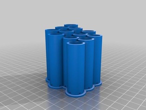 3x4 pentool Halter Zylinder Inhaber - Boxen angepasst 3d print model - Mito3D