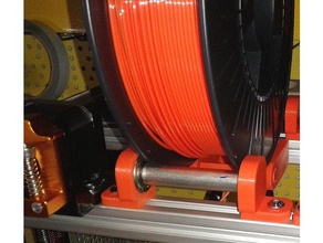 filament spool holder anet a6 evolution cube other alu 2020 3d printer parts 20x20 3d print model - Mito3D