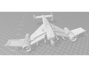 vingador strike fighter bomber brinquedos jogos 28mm em miniatura flyer imperial guarda imperium de avião wargaming warhammer 40k 3d print model - Mito3D