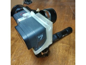 gopro 567 adapter gimbal zhiyun z1-rider camera gopro adapter gopro mount 3d print model - Mito3D