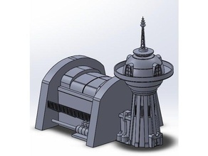planet-express-Gebäudes Requisiten futurama 3d print model - Mito3D