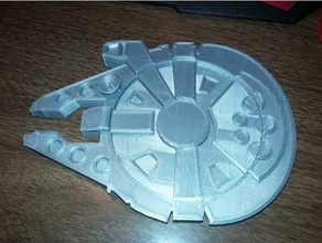 star wars bajo-taza de millenium falcon 2 3 d impresión 3d print model - Mito3D