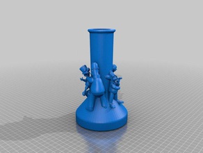 simpsons containers water pipe 3d print model - Mito3D