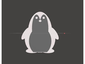bebek penguen Anahtarlık süsü süs 3d print model - Mito3D