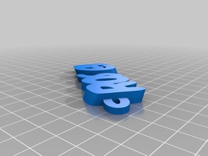 rosca-Taste Schlüsselanhänger angepasst 3d print model - Mito3D