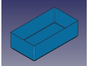 freecad parametric stackable box containers 3d print model - Mito3D