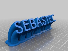 sebastec tag office customized 3d print model - Mito3D