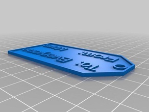 my customized gift label other 3d print model - Mito3D