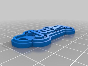 jacky llaveros personalizado 3d print model - Mito3D