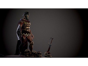 bloody spartan sculptures 3d print model - Mito3D