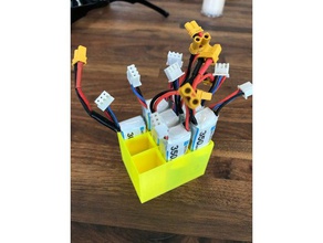 2s lipo battery holder electronics 3d print model - Mito3D
