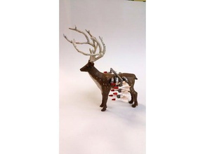 la batalla de ciervo a los animales navidad 3d print model - Mito3D