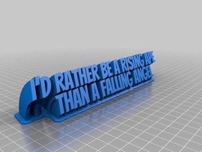 pratchett ape quote -line name plate office customized 3d print model - Mito3D