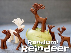 random reindeers sculptures small weihnachten christmas customizable fast print generated give away nikolaus nsfw rentier santa claus supportless 3d print model - Mito3D