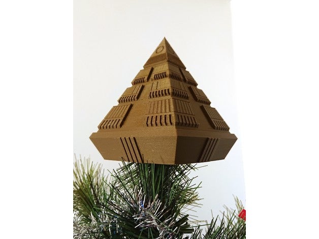 stargate xmas tree topper decor hatak mothership pyramid sg-1 sg1 3D print model - Mito3D