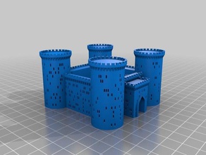 meu personalizados fortaleza medieval gerador edifícios e estruturas personalizado 3d print model - Mito3D