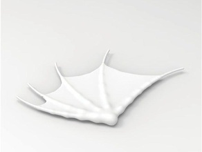 Flügel Kunst generative Heuschrecke 3d print model - Mito3D