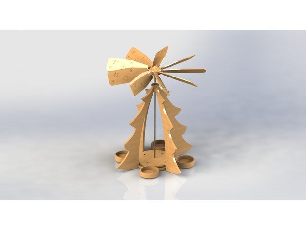 Weihnachten led Teelicht pyramide Dekor Weihnachts-Dekorationen Weihnachtsgeschenk Weihnachtsbaum krippe led-teelicht led-Licht weihnachten weihnachtsbaum weihnachtspyramide Windmühle 3D print model - Mito3D