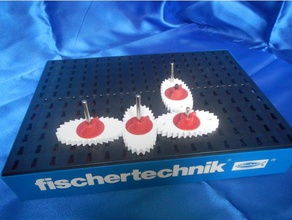 ft elliptical gear mechanical toys fischertechnik 3d print model - Mito3D