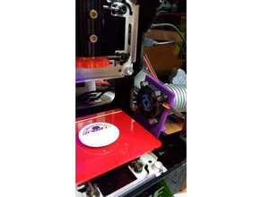neje fan mount vacuum cleaner connection 3d printer parts 3d print model - Mito3D