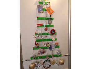 árbol de navidad versión plana decoración la 3d print model - Mito3D