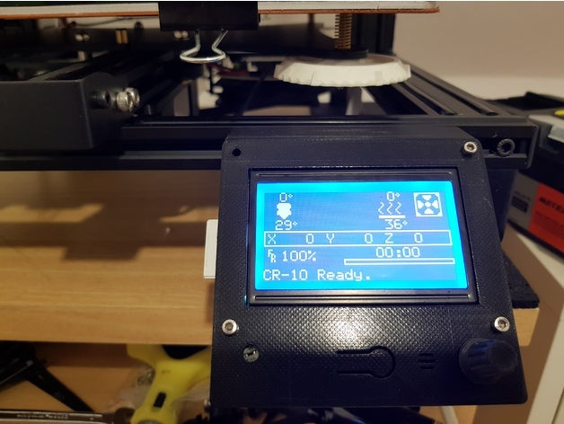 2020 reprap gráfico completo inteligente controlador de lcd suporte usb 3d a impressora partes extrusão cr-10 exibição mod monte tevo tornado 3D print model - Mito3D