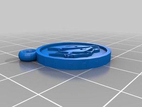 dragonbadger shopping trolley token key fob keychains 3d print model - Mito3D