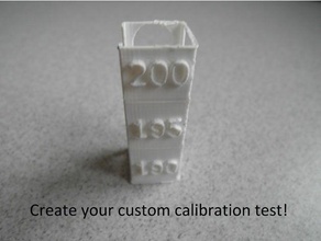 multi calibration tower 3d printing tests bowden extruder customizable customizer test retraction retraction-test torture temperature 3d print model - Mito3D