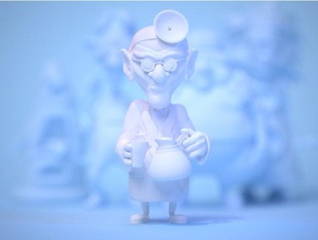 dr fred day tentacle art 3d print model - Mito3D