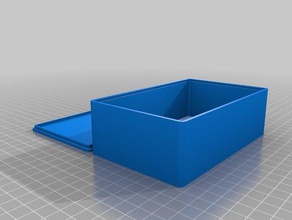 personnalisé boîte, couvercle clipsé paramétrés openscad les conteneurs 3d print model - Mito3D