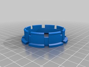 my customized anycubic i3 mega spool holder 53mm 3d printer accessories 3d print model - Mito3D