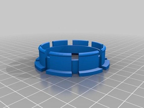my customized anycubic i3 mega spool holder 55mm 3d printer accessories 3d print model - Mito3D