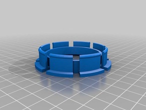 my customized anycubic i3 mega spool holder 61mm 3d printer accessories 3d print model - Mito3D