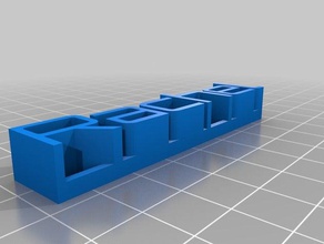 my customized 3d name plate rachel sculptures 3d print model - Mito3D