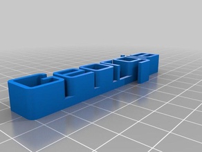meu personalizada 3d placa com o nome de geórgia esculturas 3d print model - Mito3D